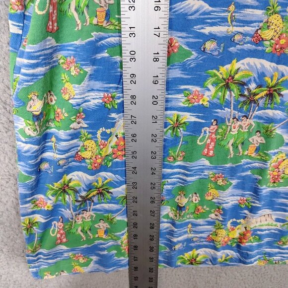 Polo Ralph Lauren Polo Shirt Mens XXL Blue Hawaiian Print Pony Logo Tropical NWT - Picture 4 of 15